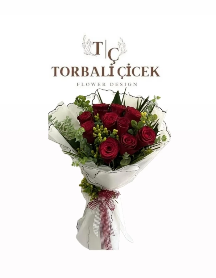 10 ADET KIRMIZI İTHAL GÜL